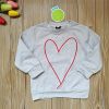 Cute Mother Daughter Heart Printed Sweatshirt!