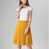 European Style Elegant Pleated Skirt for Spring & Autumn 2018