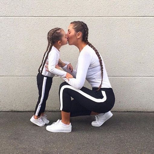 Mother and daughter Smart Athletic Matching Leggings