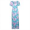 Floral Matching Maxi Dress For Mother and Daughter