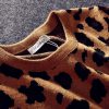 Leopard Print Mother and Daughter Winter Sweatshirt
