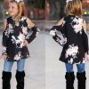 Classic Floral Mother and Daughter Matching Tops