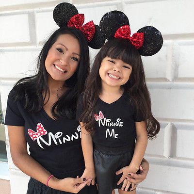 Mother daughter matching tops